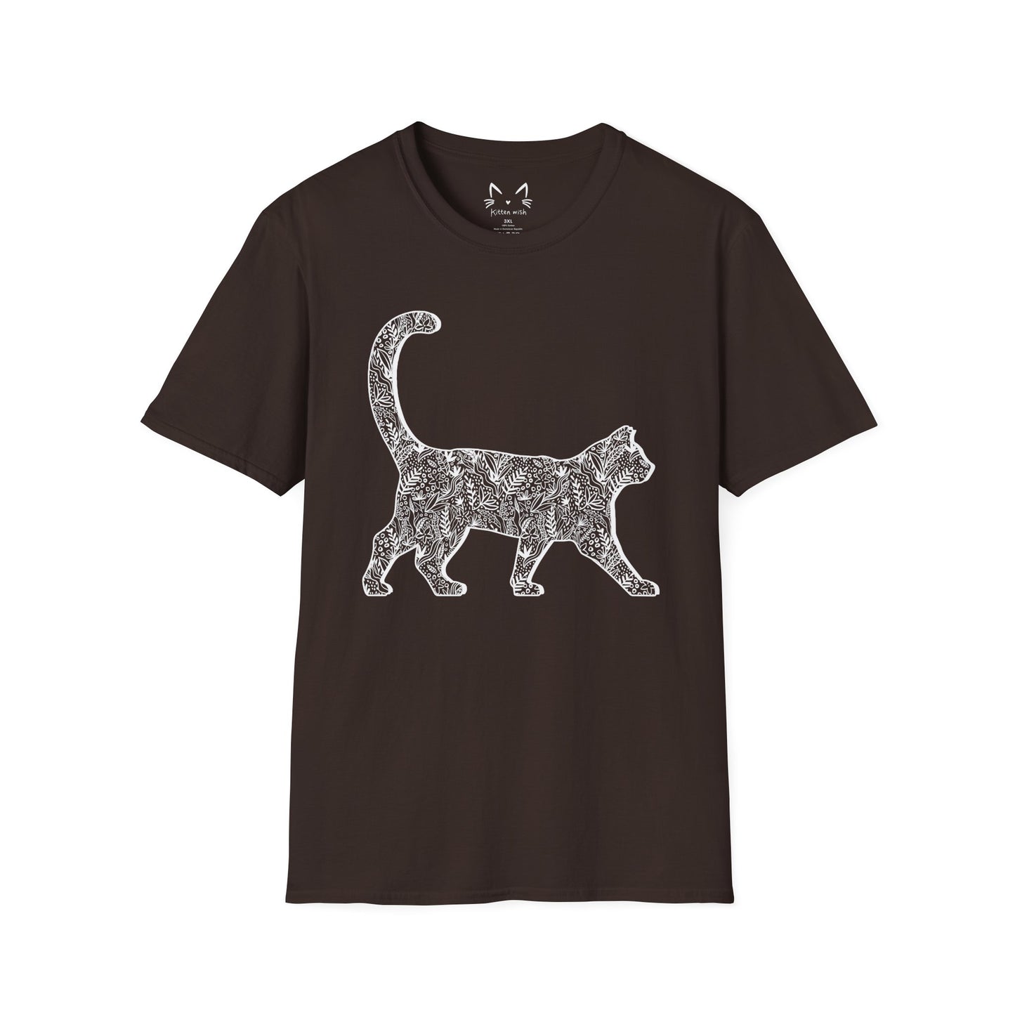 Floral Cat T-Shirt