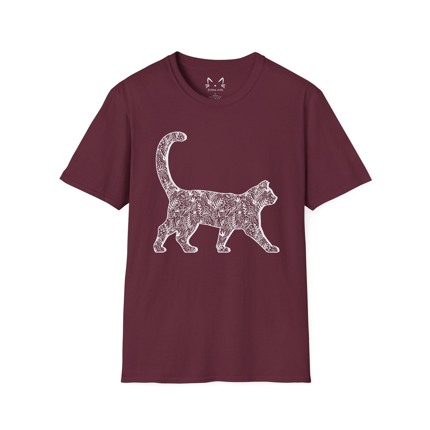 Floral Cat T-Shirt