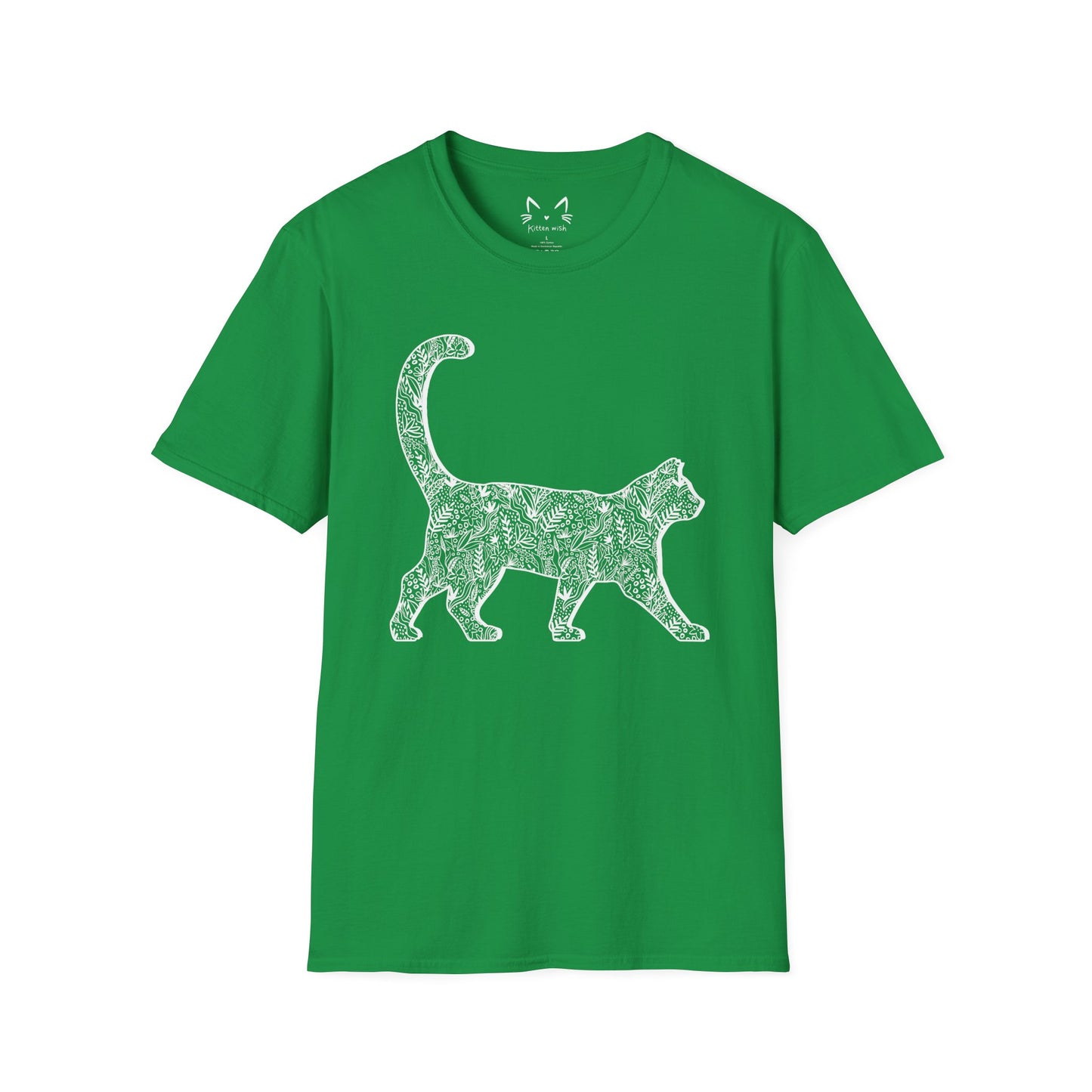 Floral Cat T-Shirt