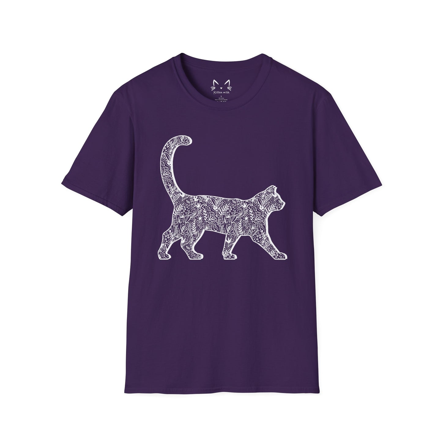 Floral Cat T-Shirt