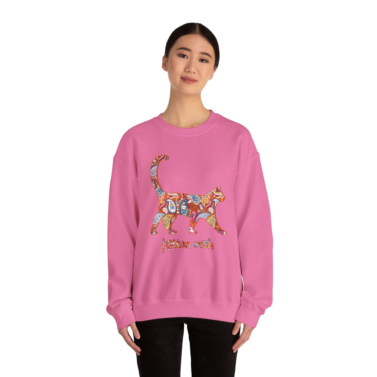 Fall Paisley Cat Sweatshirt