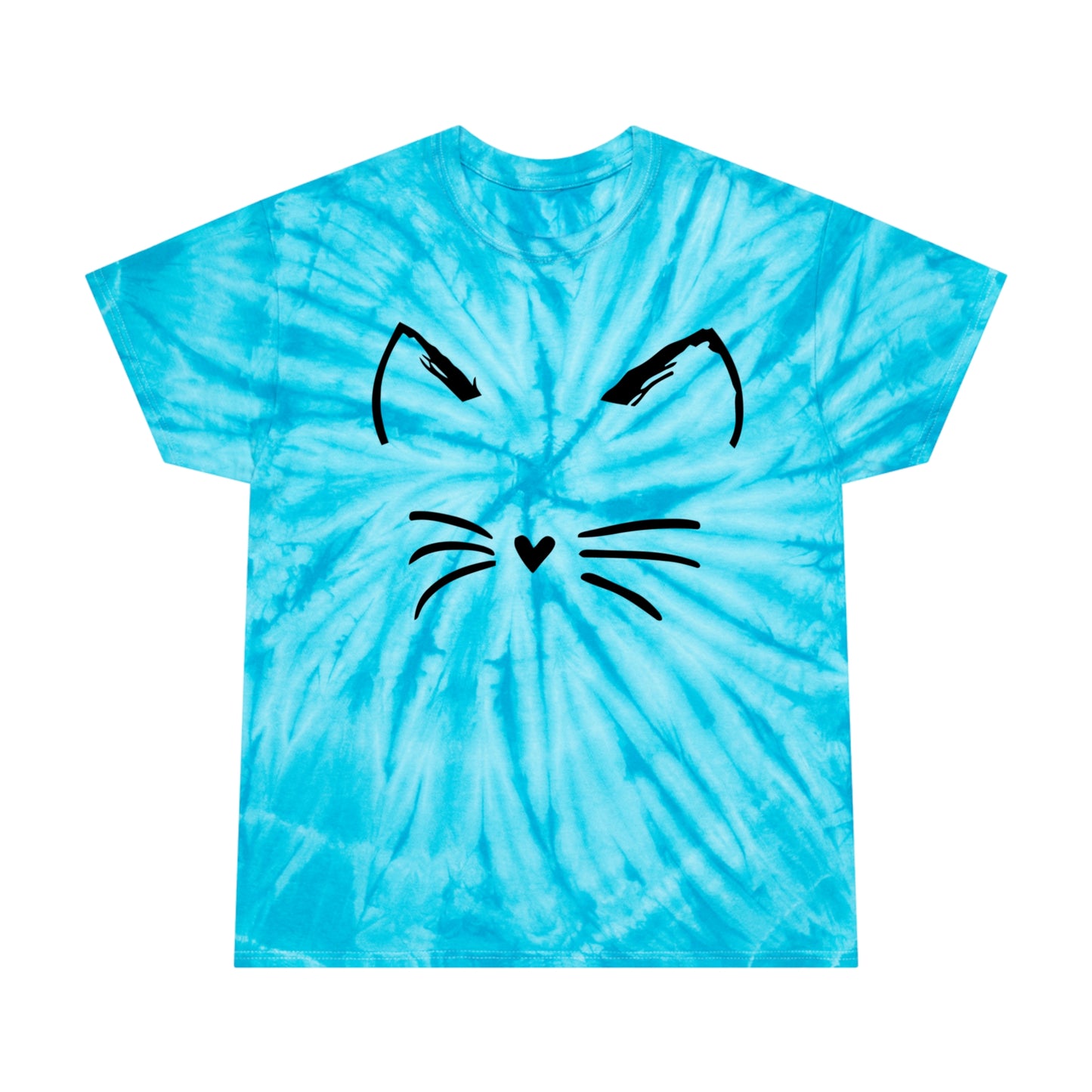Cat Face Tie Dye T-shirt