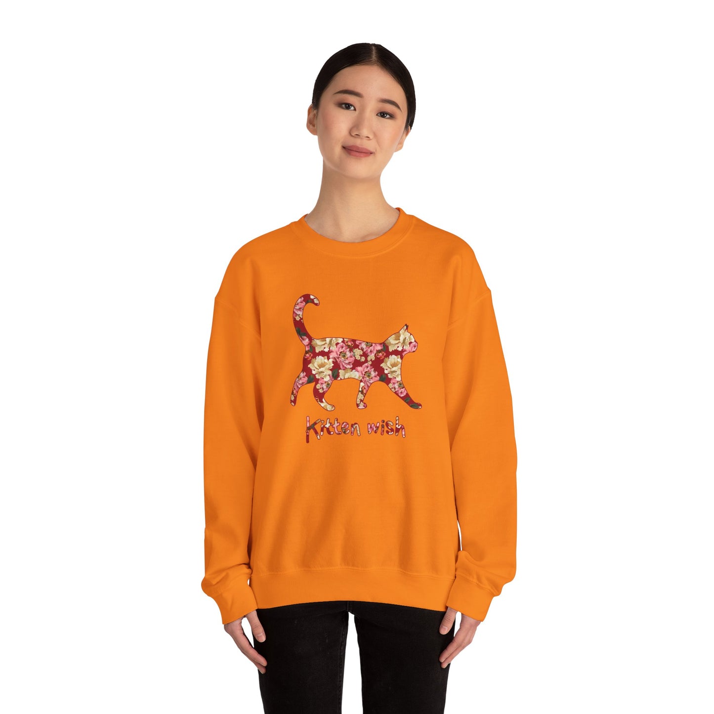 Traditional Florals Cat Sweatshirt