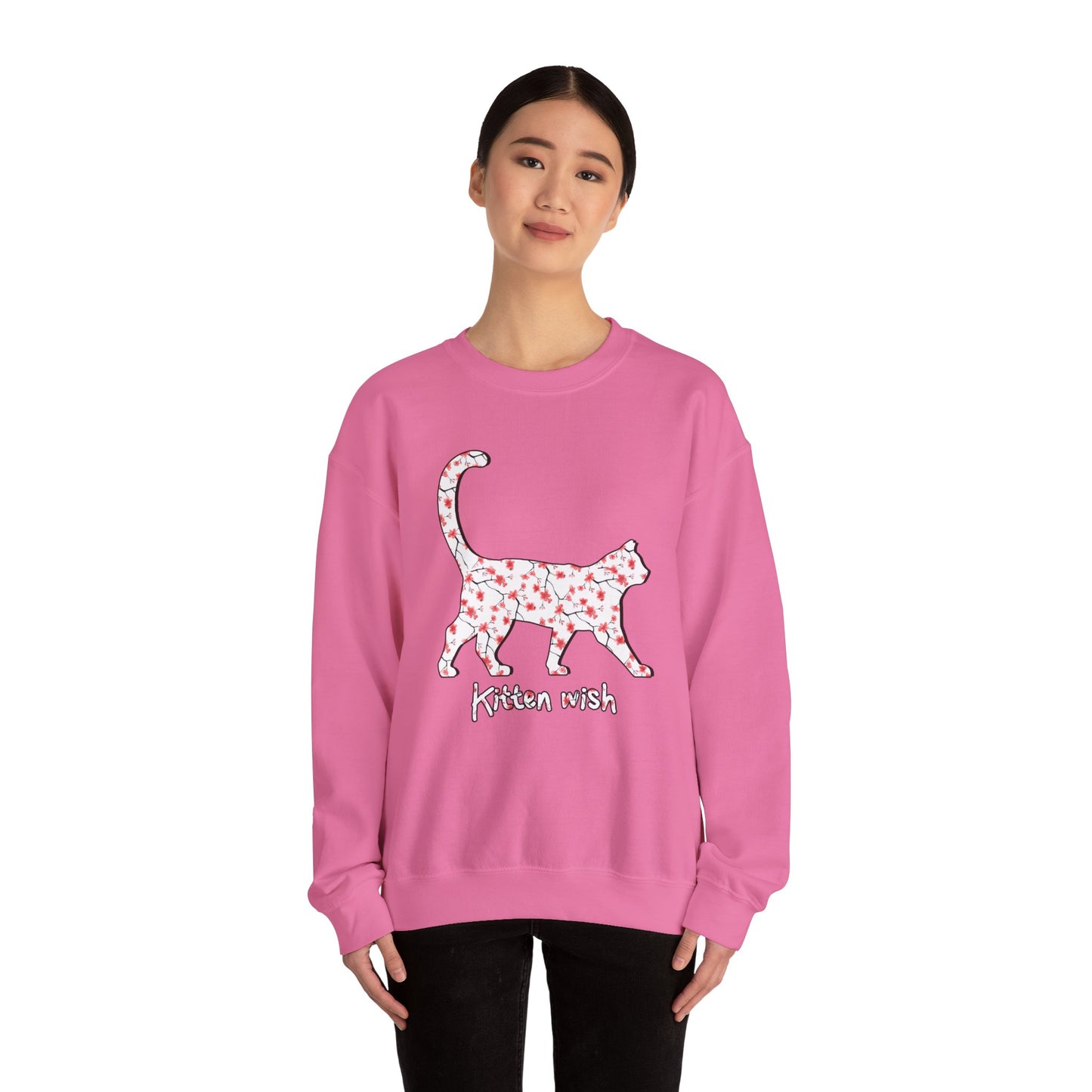 Cherry Blossom Cat Sweatshirt