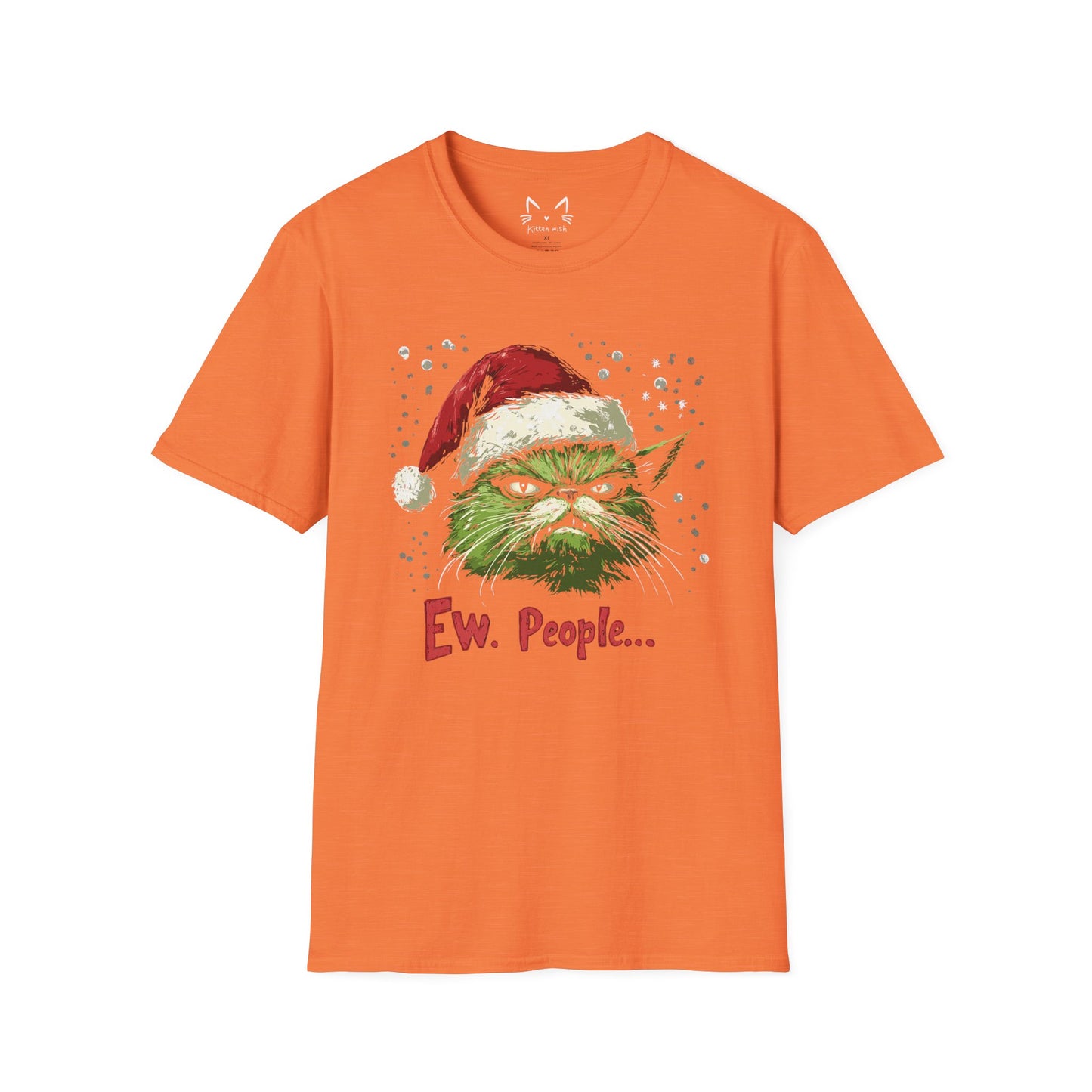 Ew People Cat Christmas T-Shirt
