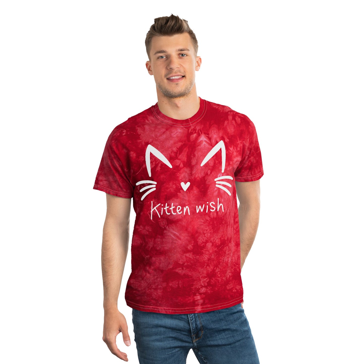 Kitten Wish Tie-Dye Tee
