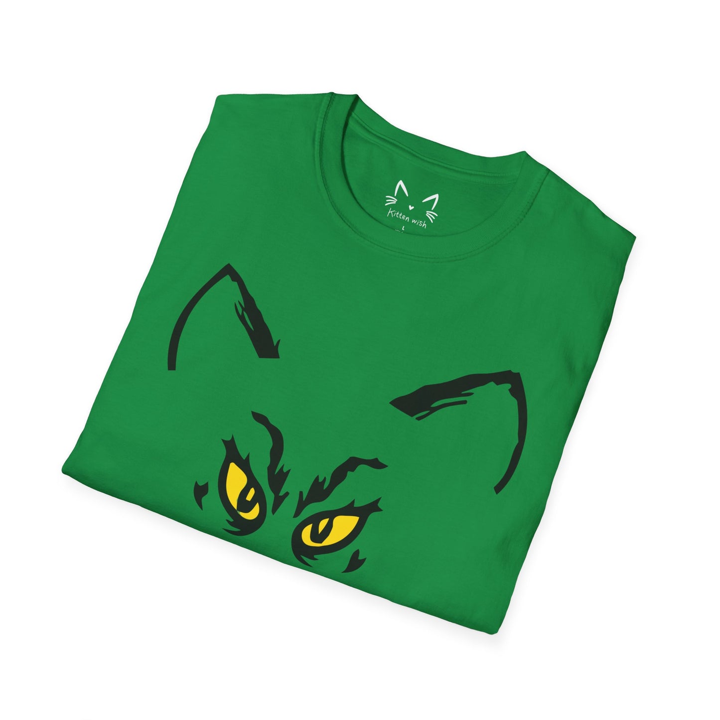 Cat Face Christmas T-Shirt