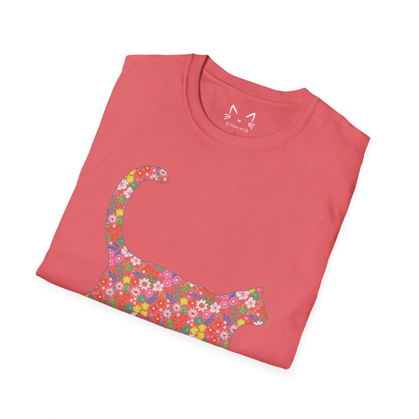 Floral Cat T-Shirt