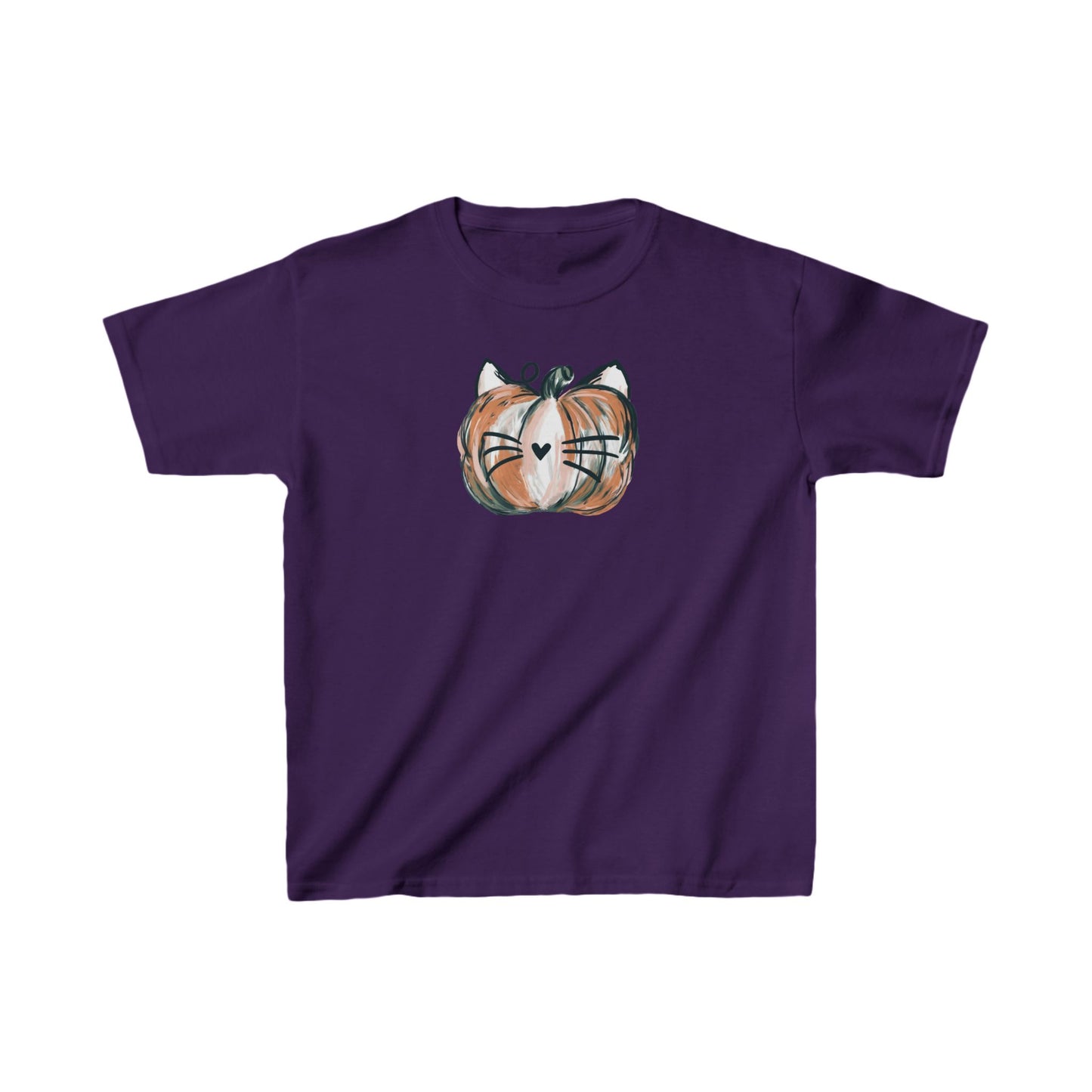 Pumpkin Cat Kids T-shirt