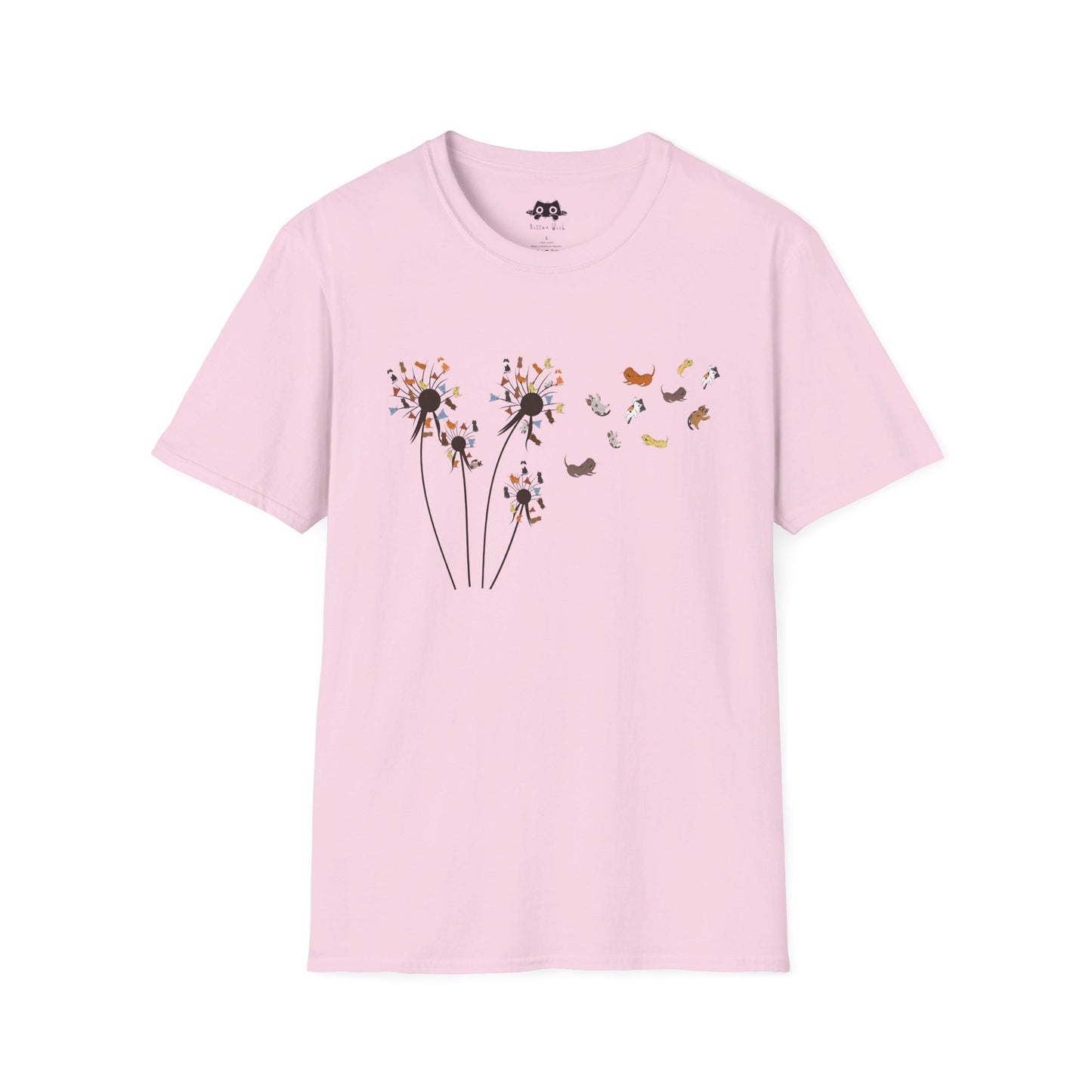 Cats Flower Fly Dandelion T-Shirt