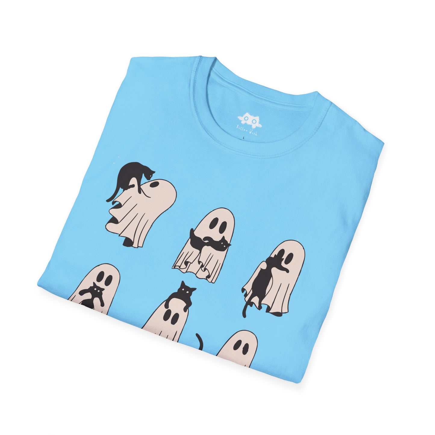 Cat Ghost Halloween T-Shirt