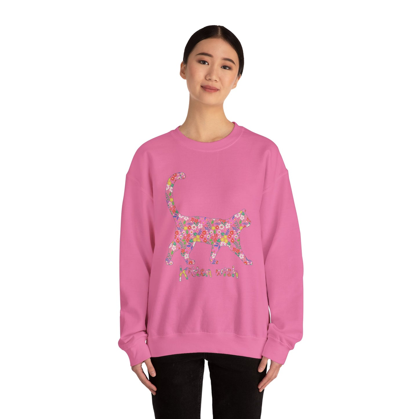 Floral Cat Sweatshirt