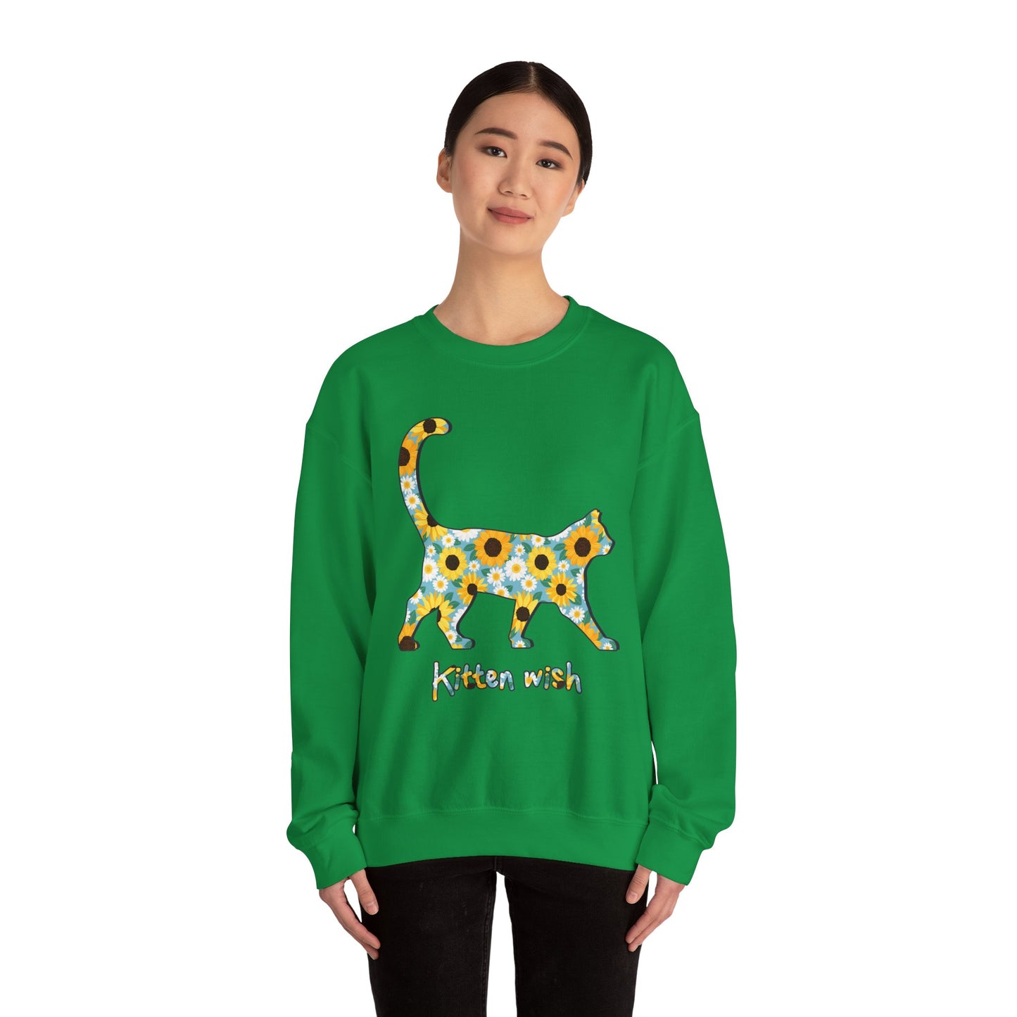 Sunflowers and Daisies Cat Sweatshirt