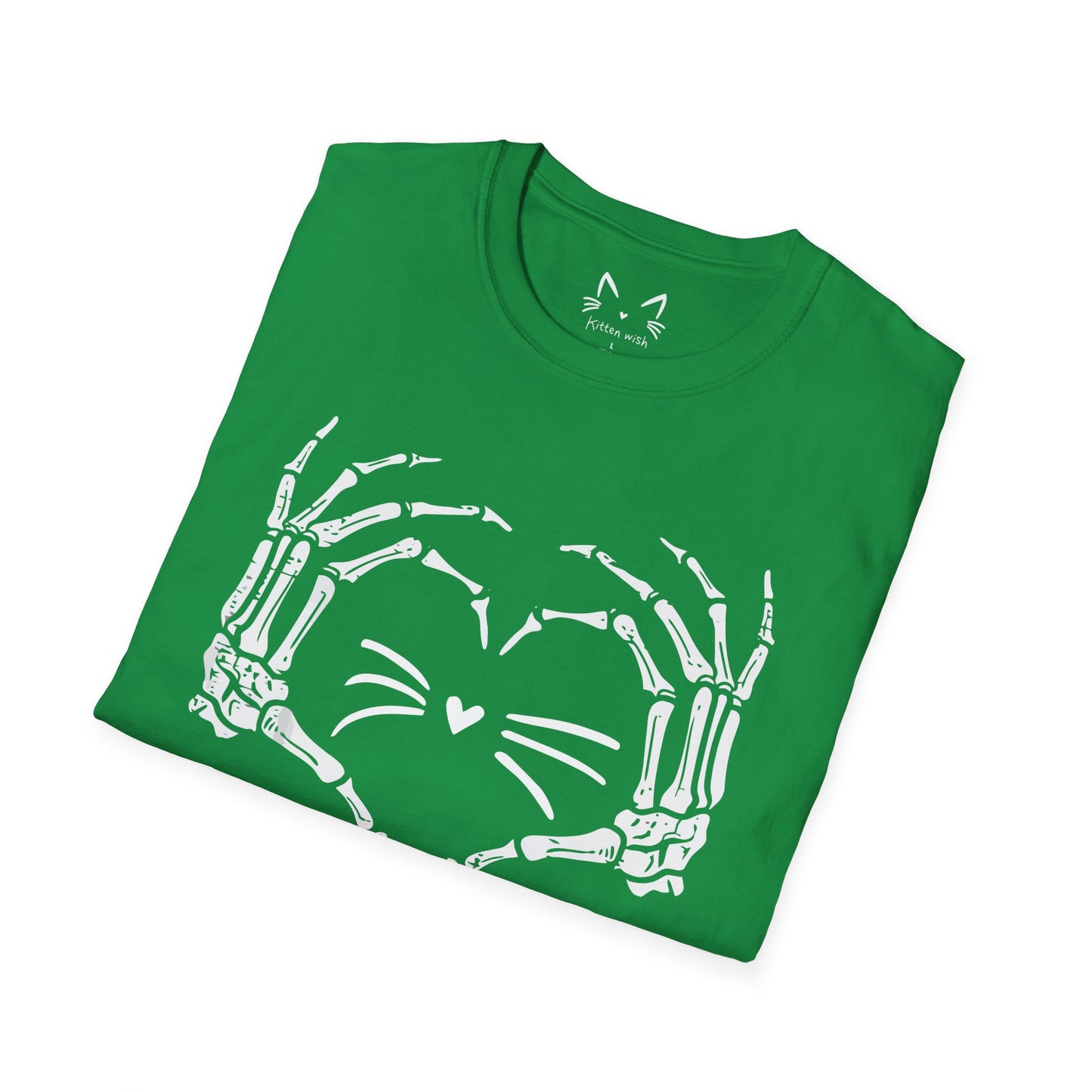 Cat Hands Bone Halloween T-Shirt