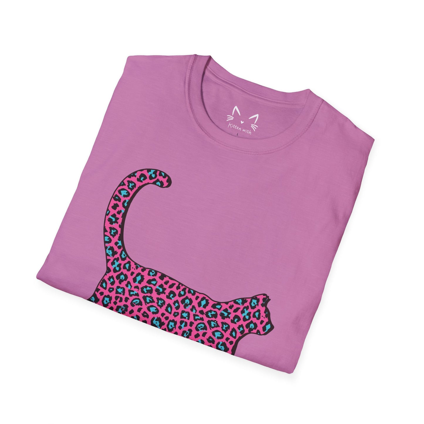 Pink Leopard Cat T-Shirt