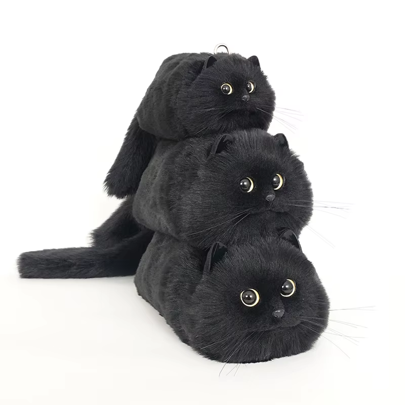 Kitty Amazingly Real Fluffy Cat Handbag
