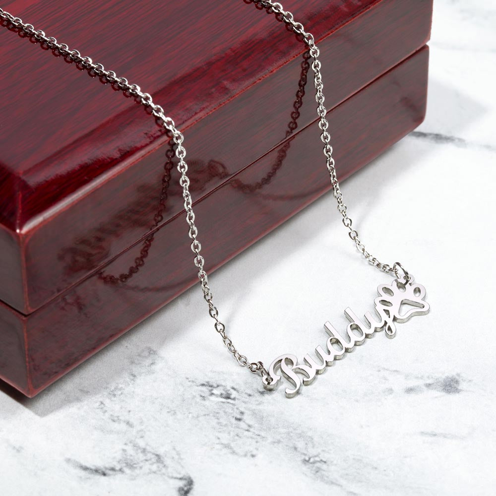 Dear Cat Mom Necklace