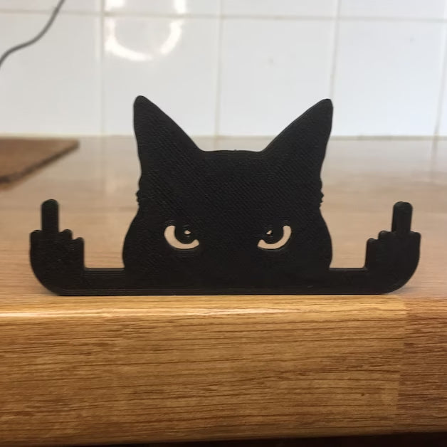 Novelty Cat ornament or display on door or wall