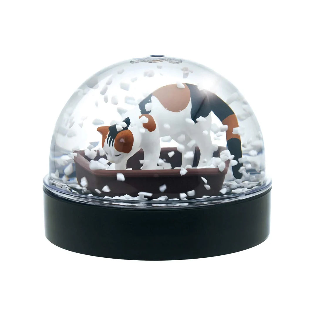 Cat Litter Snow Globe Kitten Wish