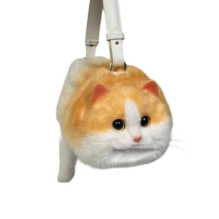 Kitty Amazingly Real Fluffy Cat Handbag