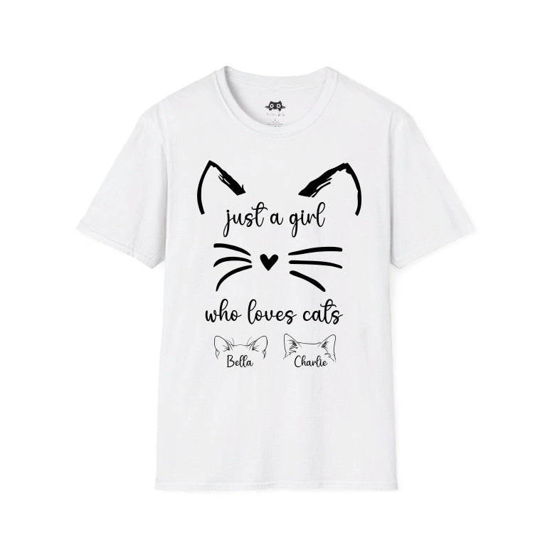 Cat t shirt girl best sale