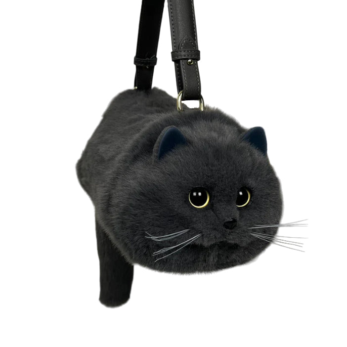 Kitty Amazingly Real Fluffy Cat Handbag