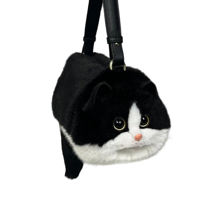 Kitty Amazingly Real Fluffy Cat Handbag