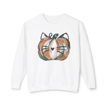 Cozy Pumpkin Cat Sweatshirt