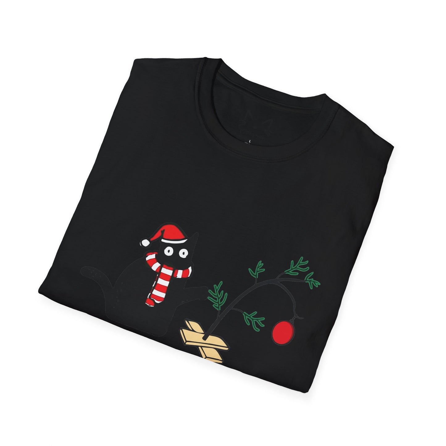 Cat What Christmas T-shirt