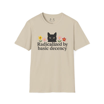 Radicalized by basic decency Cat T-Shirt