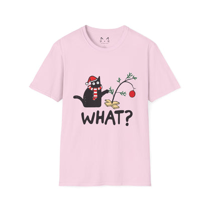 Cat What Christmas T-shirt