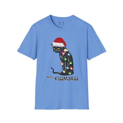 Merry Kissmyass Cat T-shirt