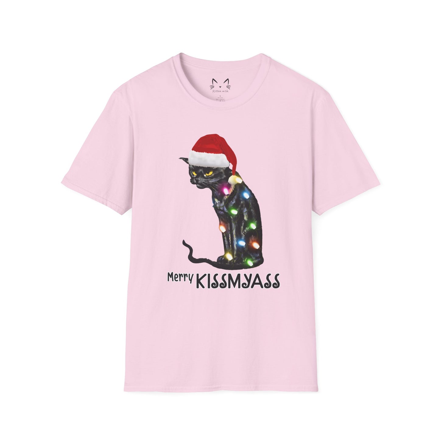 Merry Kissmyass Cat T-shirt