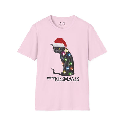 Merry Kissmyass Cat T-shirt