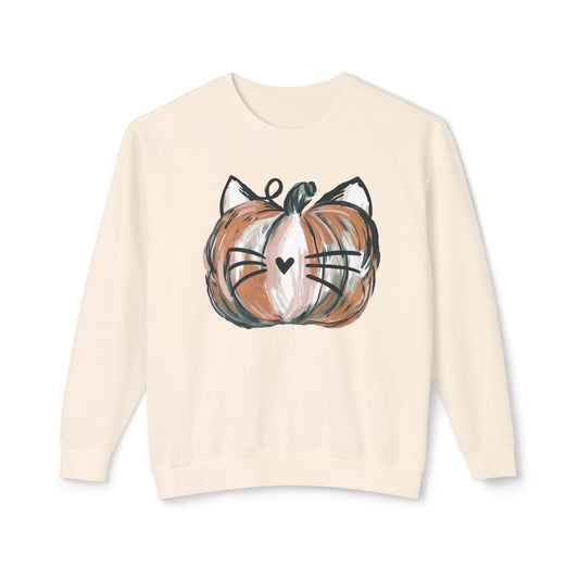 Cozy Pumpkin Cat Sweatshirt