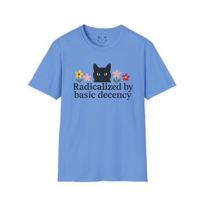 Radicalized by basic decency Cat T-Shirt