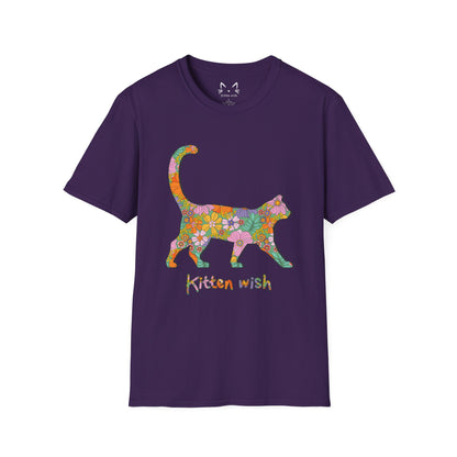 Retro Flower Cat T-Shirt