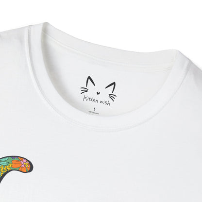 Retro Flower Cat T-Shirt