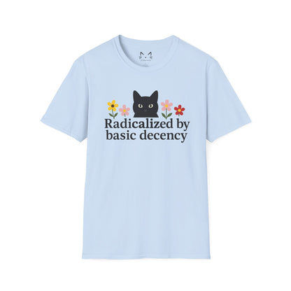 Radicalized by basic decency Cat T-Shirt