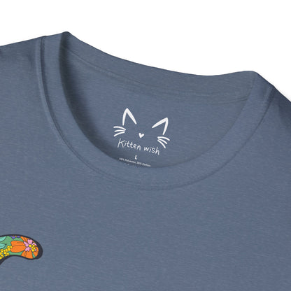 Retro Flower Cat T-Shirt