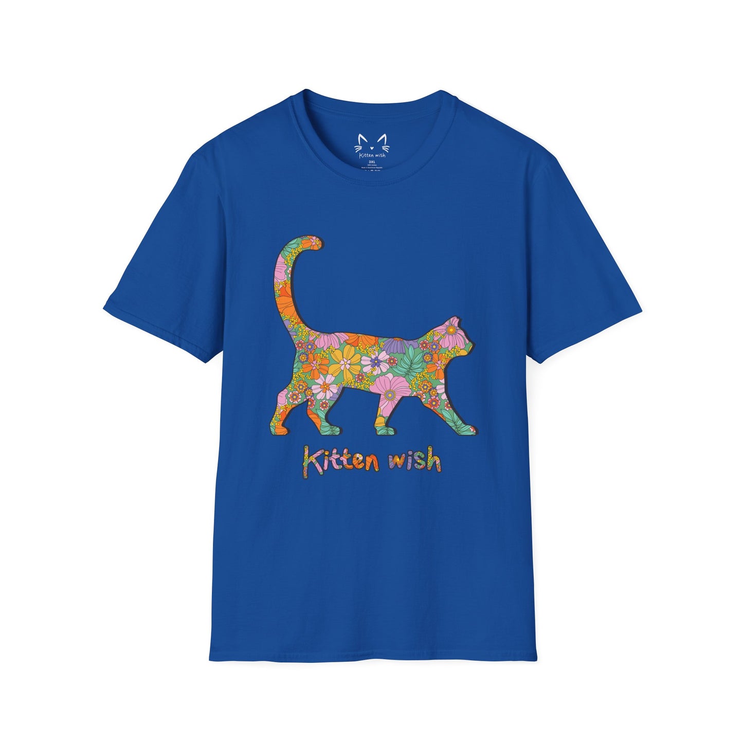 Retro Flower Cat T-Shirt