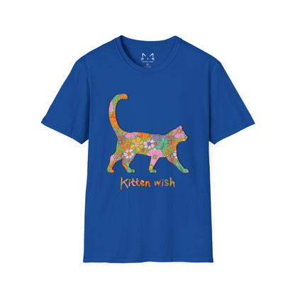 Retro Flower Cat T-Shirt
