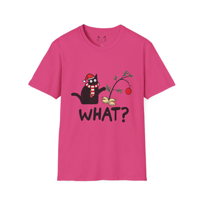 Cat What Christmas T-shirt