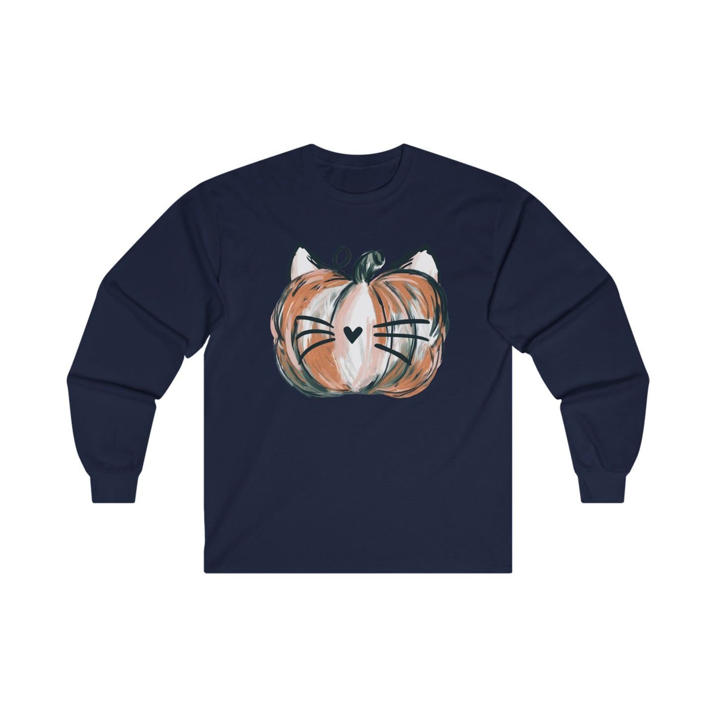 Cat Pumpkin Long Sleeve Tee 2