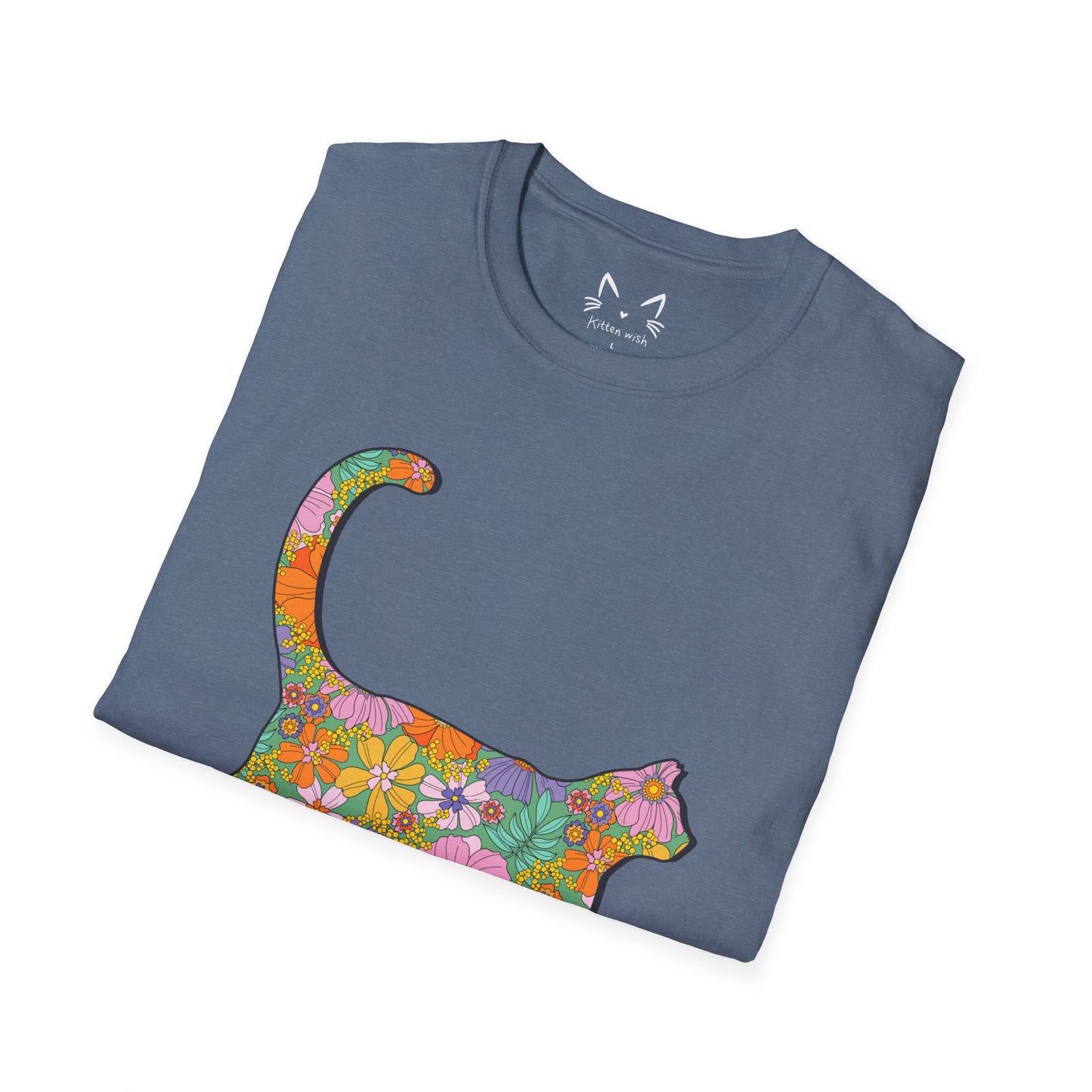 Retro Flower Cat T-Shirt