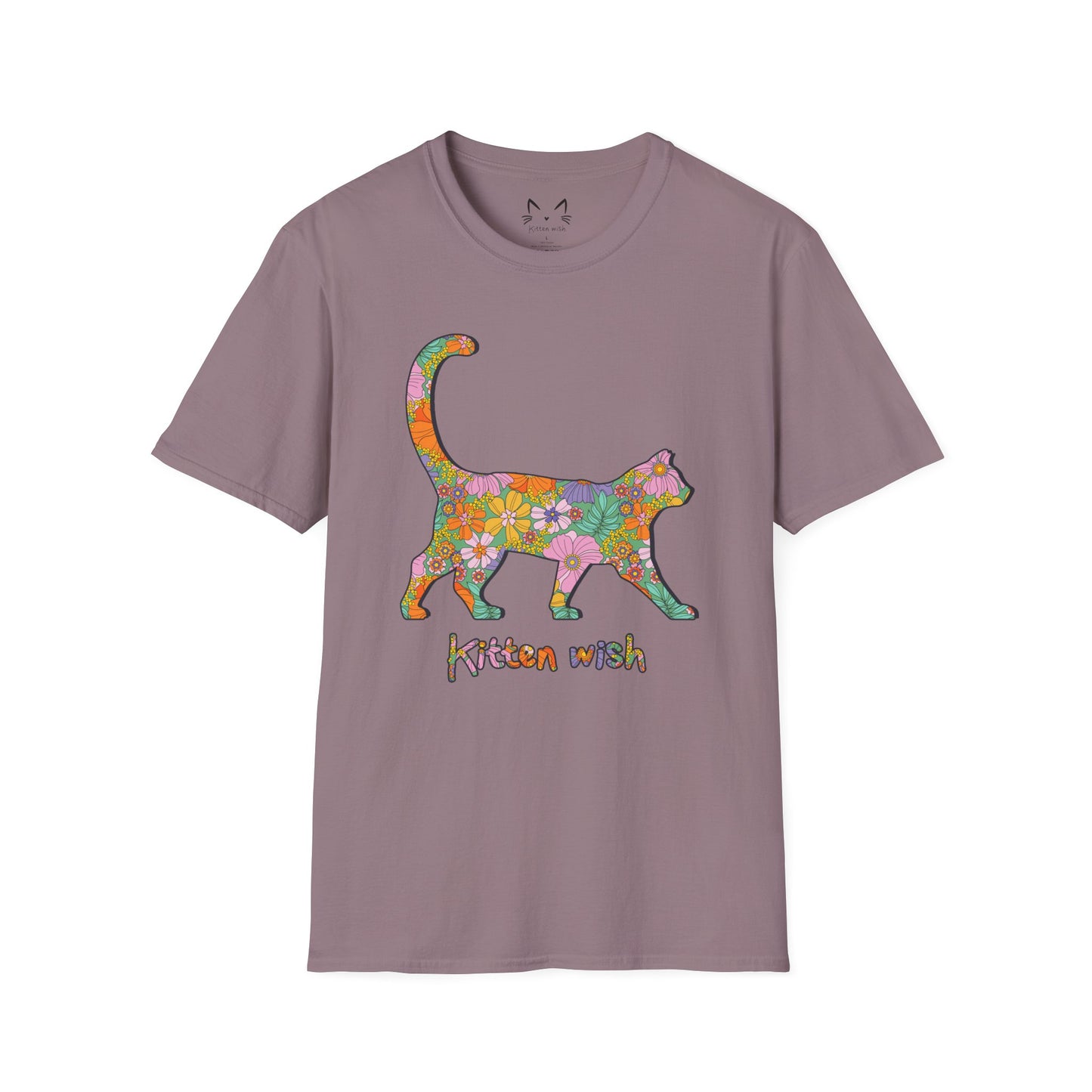 Retro Flower Cat T-Shirt