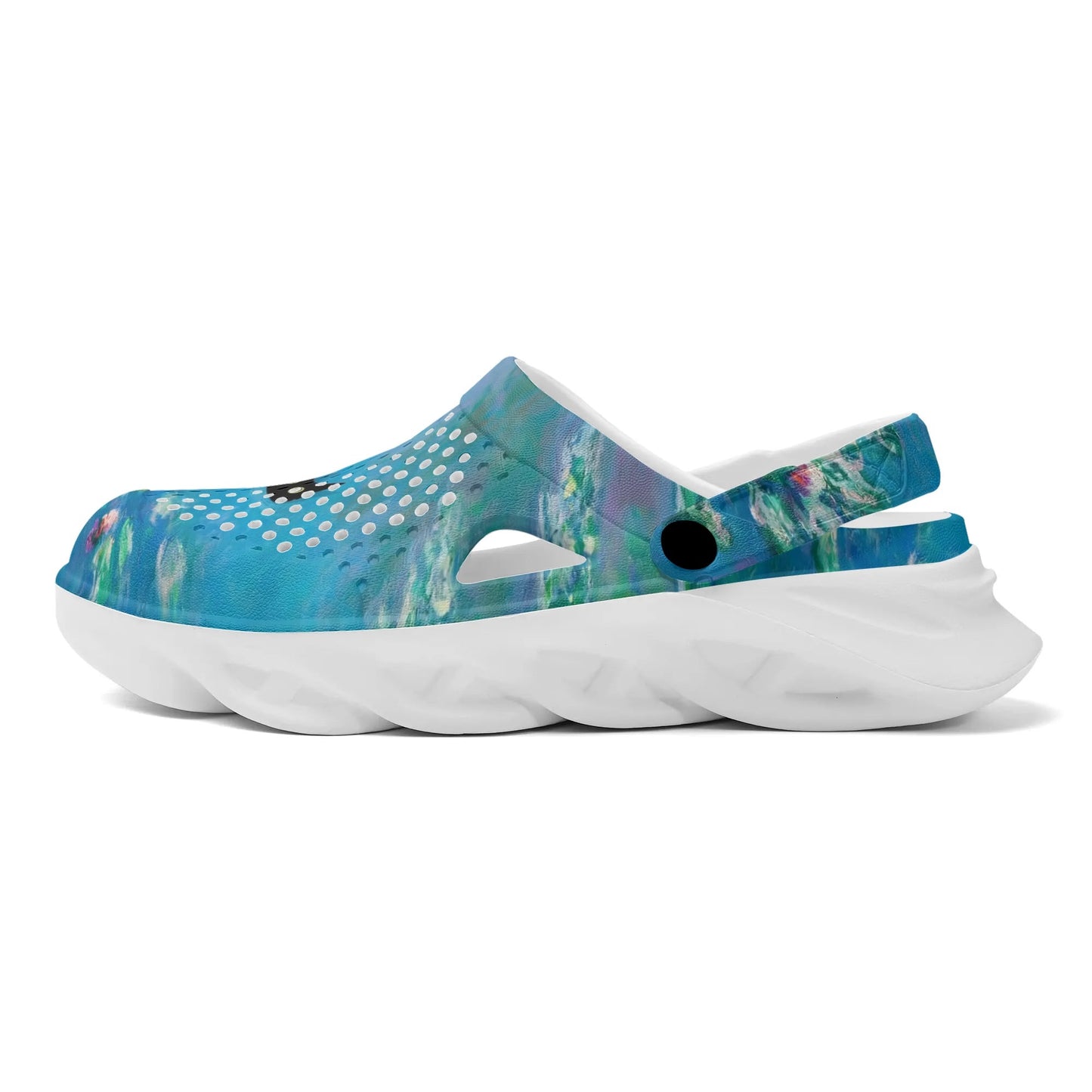 Monet Waterlily Cat EVA Foam Rubber Shoes