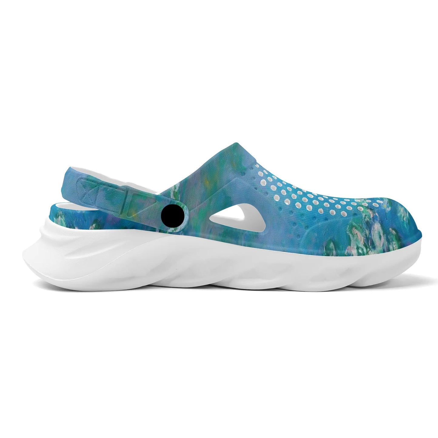 Monet Waterlily Cat EVA Foam Rubber Shoes