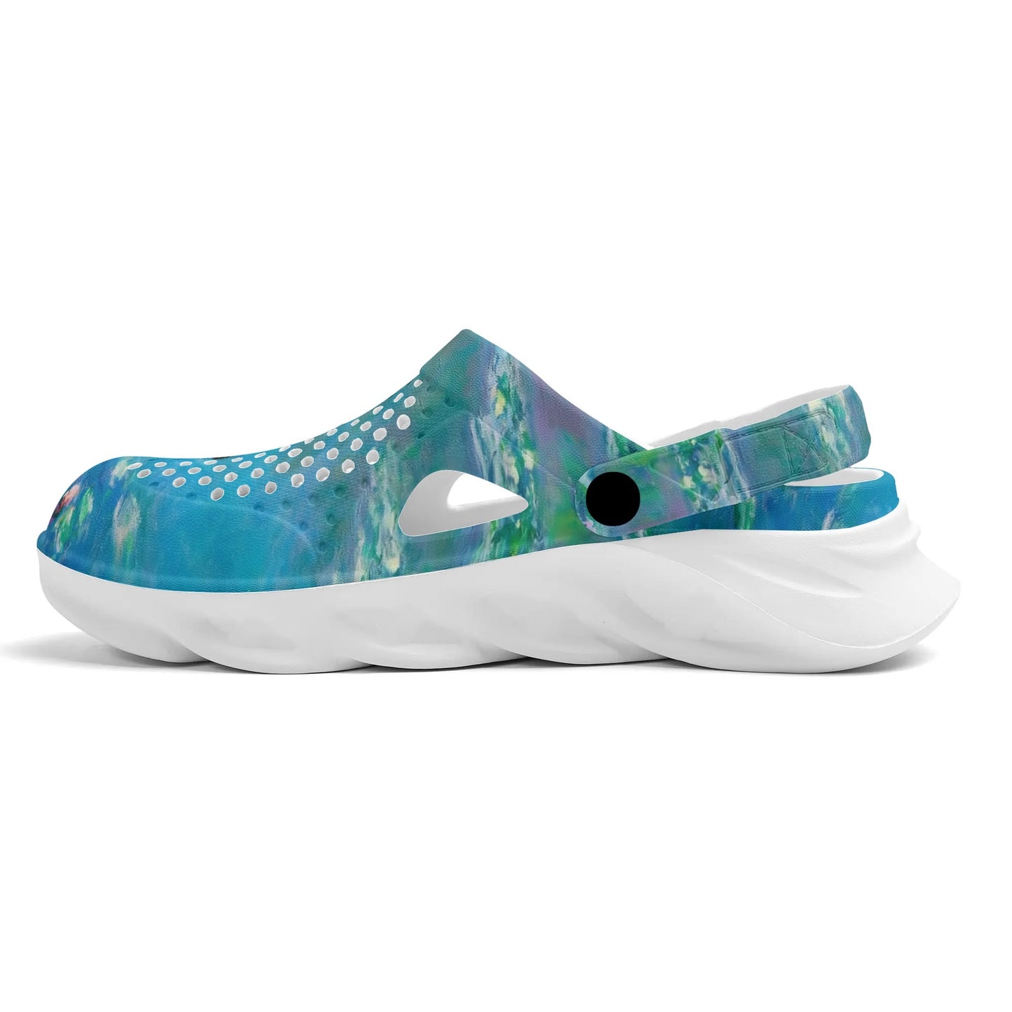 Monet Waterlily Cat EVA Foam Rubber Shoes