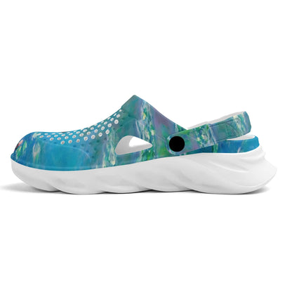 Monet Waterlily Cat EVA Foam Rubber Shoes